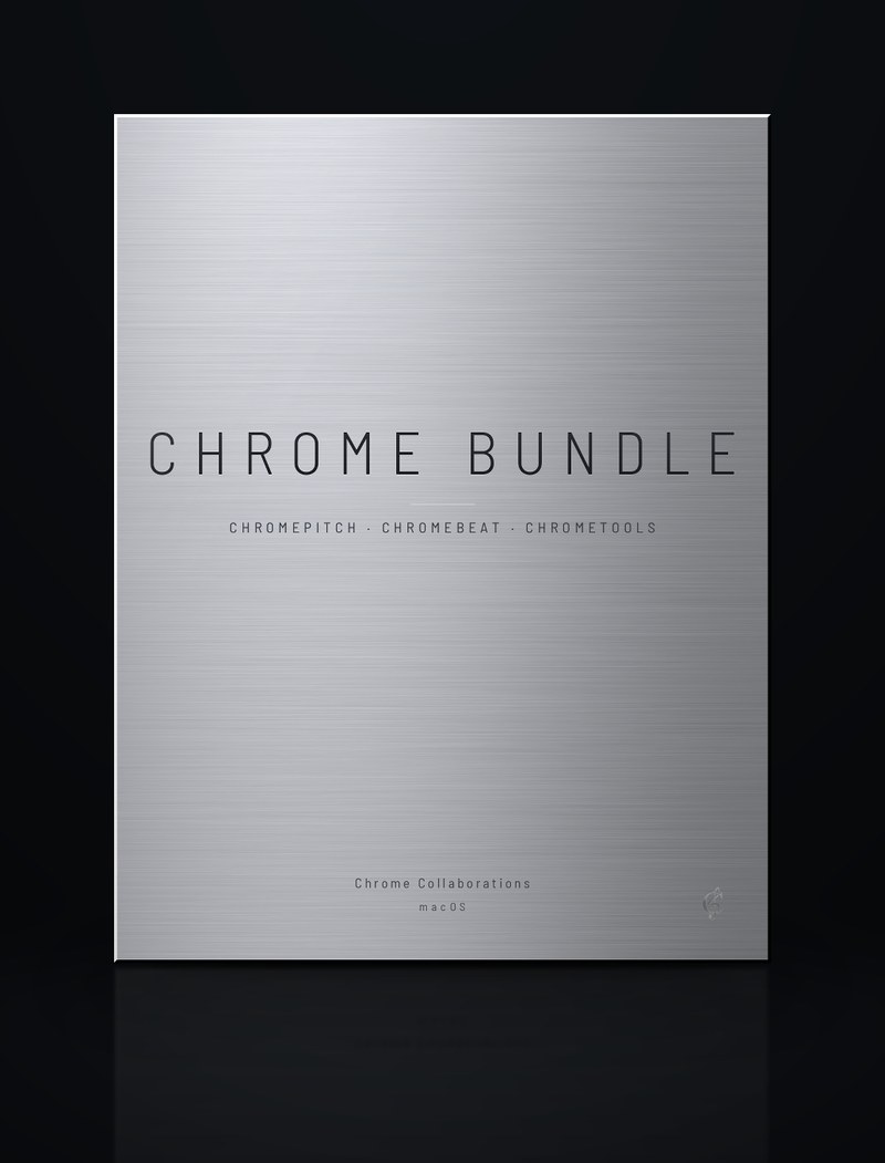 The Chrome Bundle product box design render